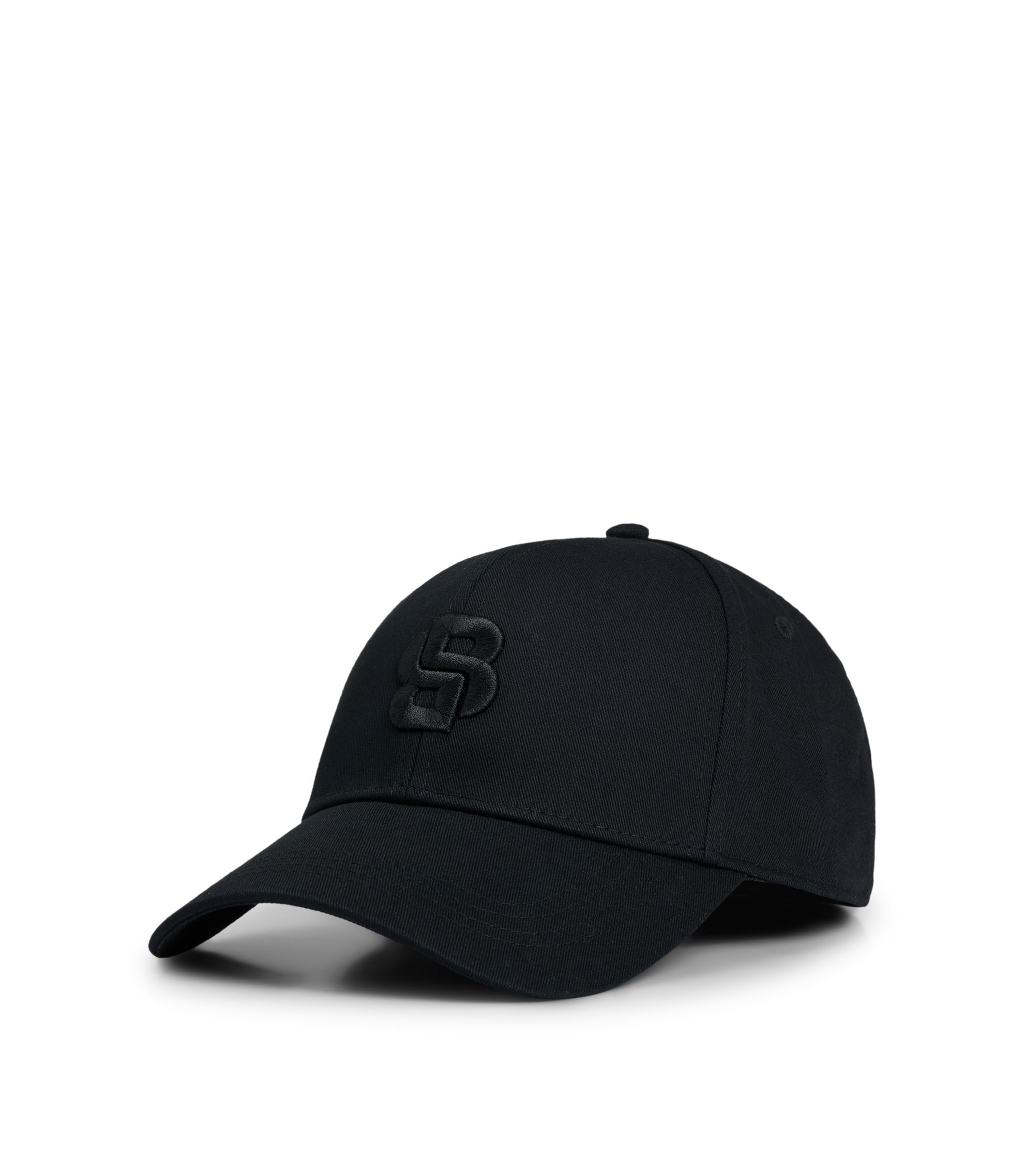 Cap aus Baumwoll-Twill mit aufgesticktem Double-B-Monogramm