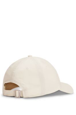 Cotton-twill cap with embroidered Double B monogram, Beige