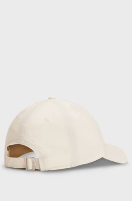 Keps i bomullstwill med broderat Double B-monogram, Beige