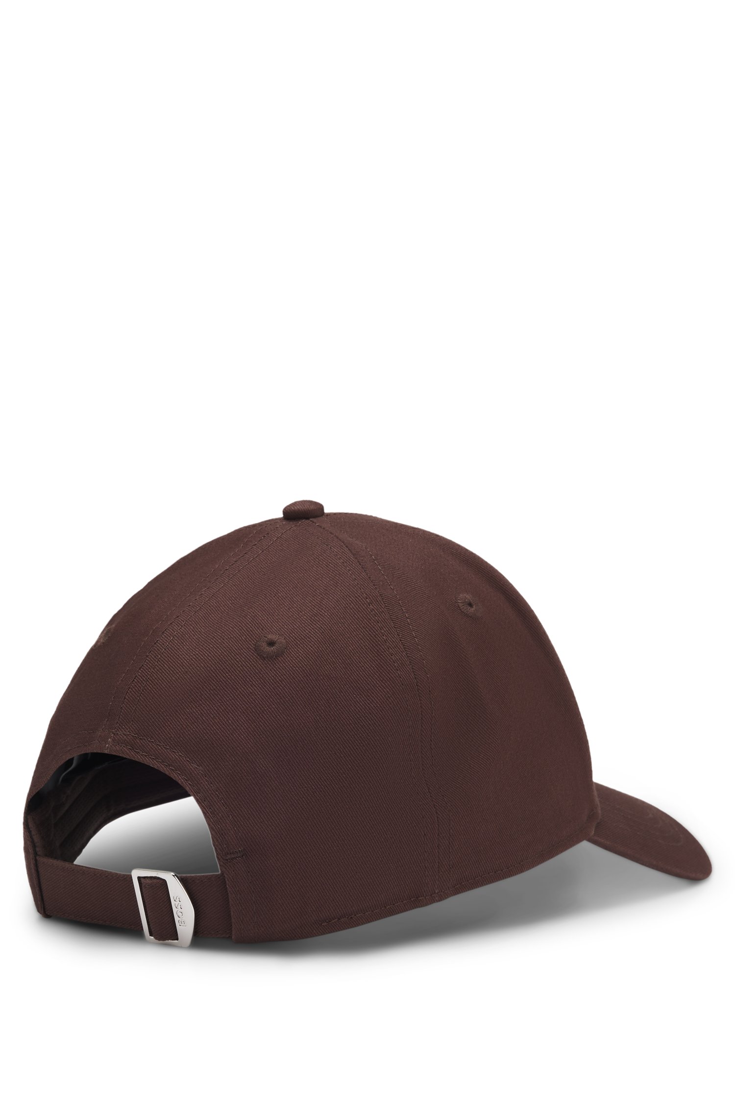Boss Cotton-twill cap with embroidered Double B monogram kepsar herr – bild 2