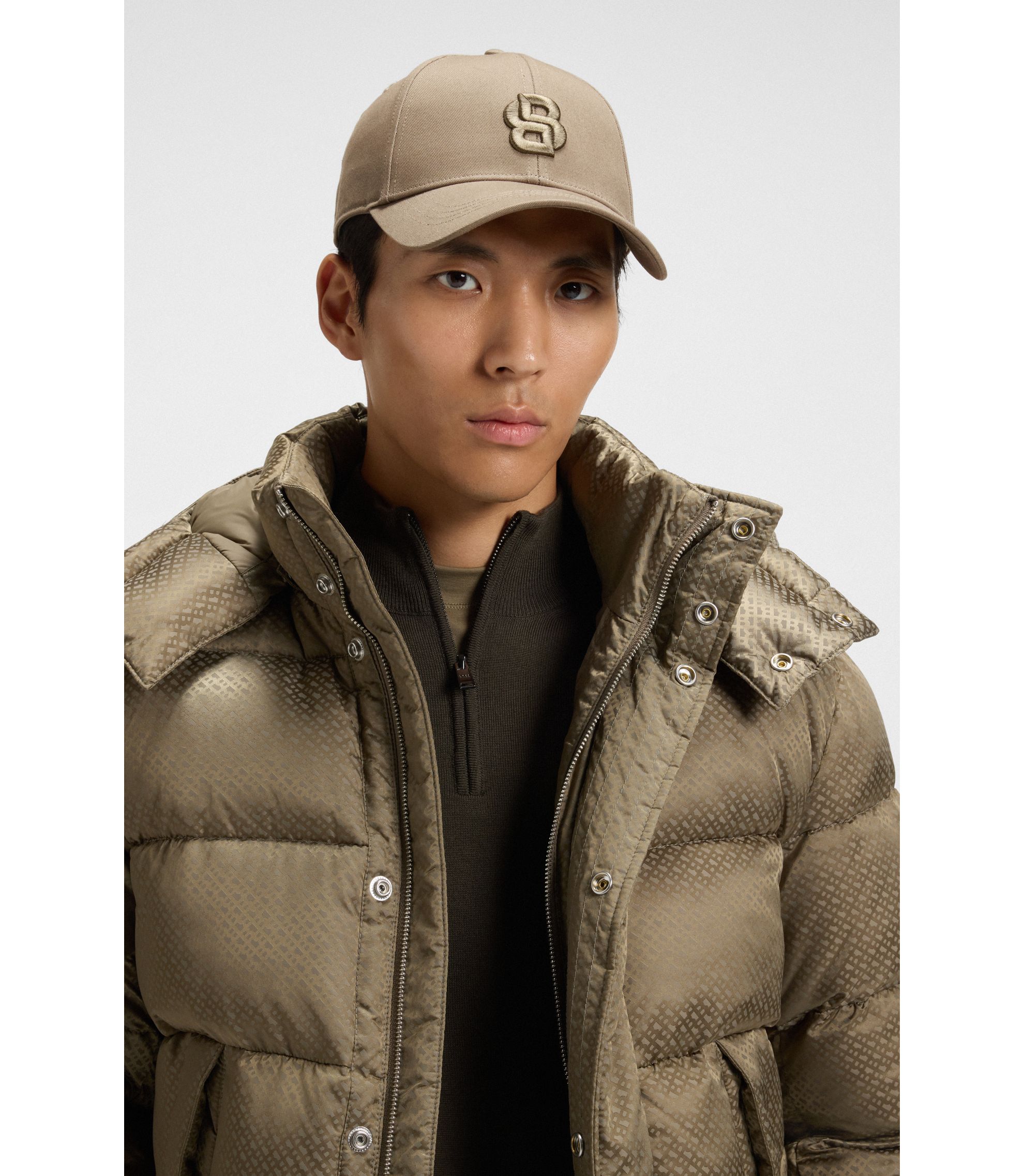 BOSSコットン キャップ DOUBLE Bモノグラム エンブロイダリー BOSS - コットンツイル キャップ Double Bモノグラム エンブロイ