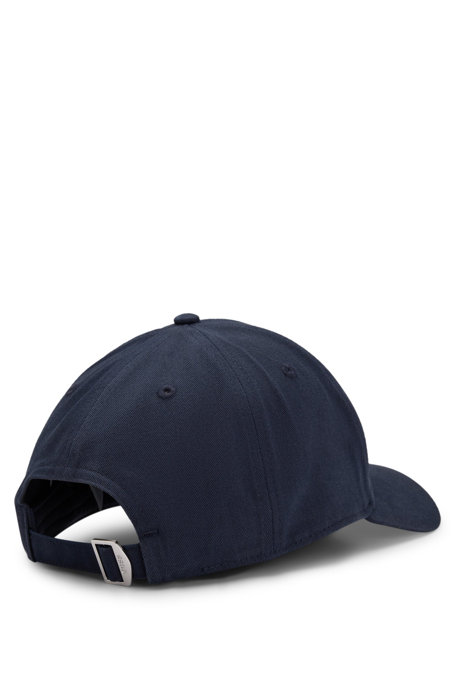 Boss Cotton-twill cap with embroidered Double B monogram kepsar herr – bild 2