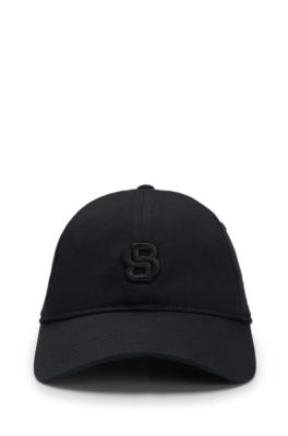 【HUGO BOSS】Double B ICONIC キャップ BOSS - Waterproof cap with Double B monogram - Black