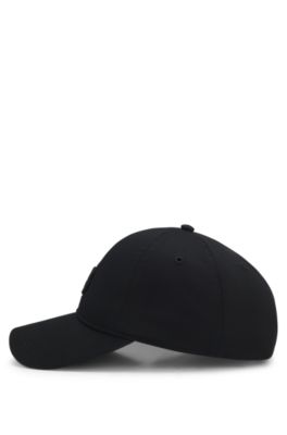 Cotton cap with embroidered Double B monogram, Black