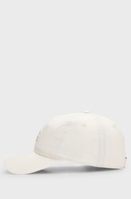 Cotton cap with embroidered Double B monogram, White