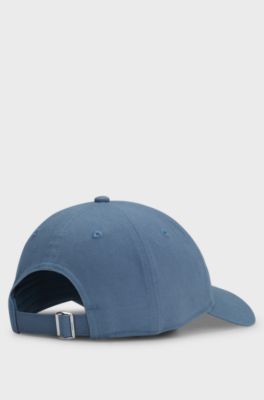 Cap aus Baumwolle mit aufgesticktem Double-B-Monogramm, Blau