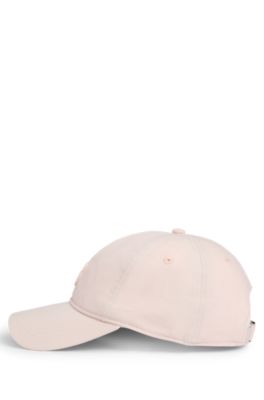 Cotton cap with embroidered Double B monogram, light pink