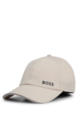 ★Hugo Boss★レーザーカット ドット パターン タフタ キャップ BOSS - タフタ キャップ レーザーカット ドットパターン