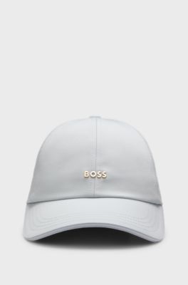 Cotton cap with metal logo lettering, Light Blue