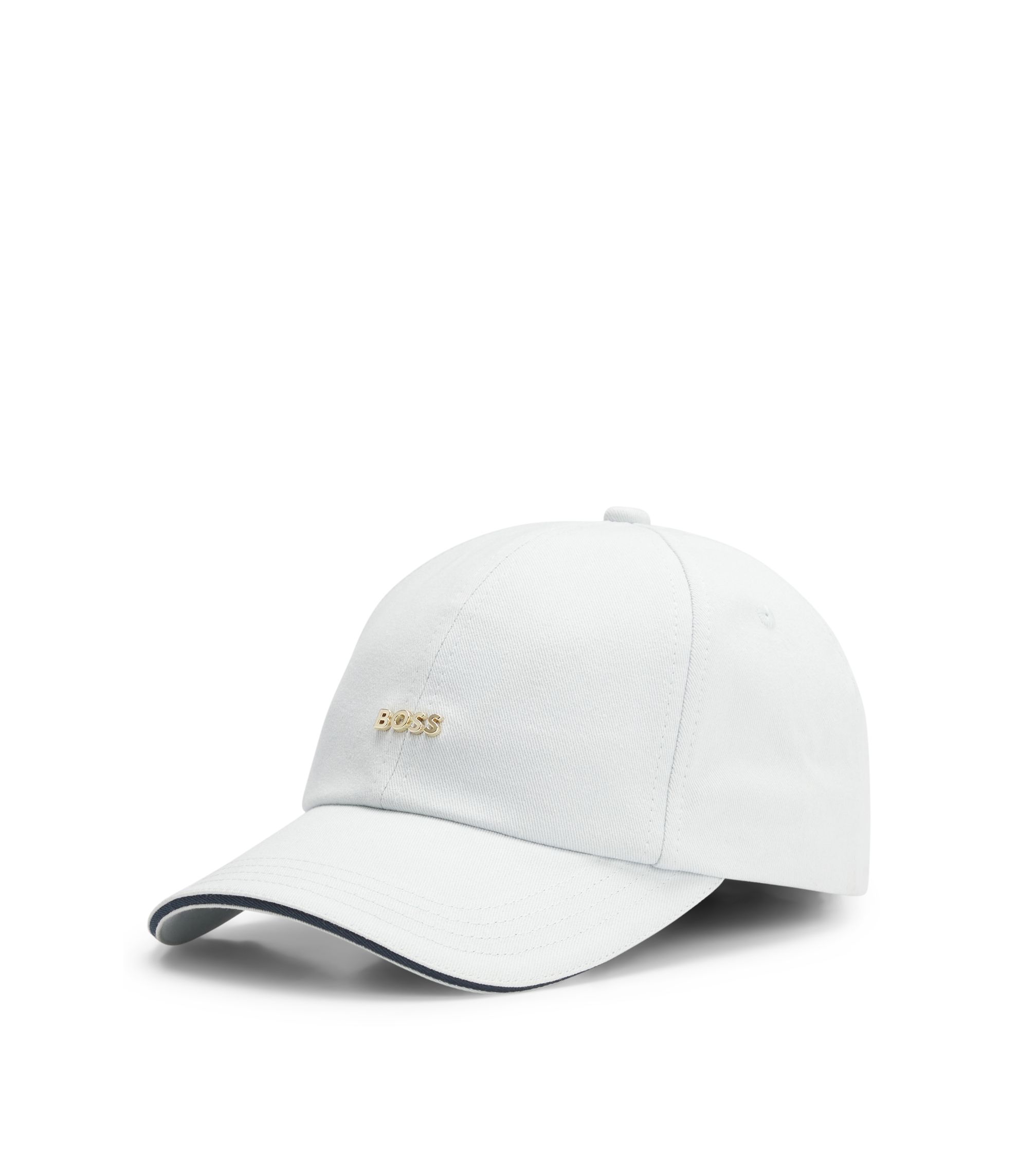 Cap aus Baumwoll-Twill mit Metall-Logo
