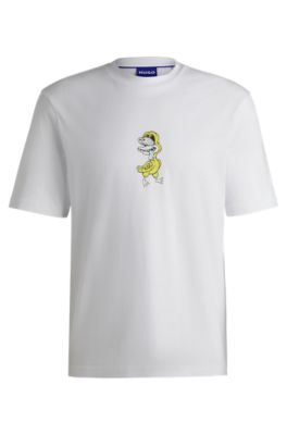 【特価！関税送料込】HUGO アートワーク ジャージー Tシャツ セール】コットンジャージー Tシャツ LAアートワーク（Tシャツ