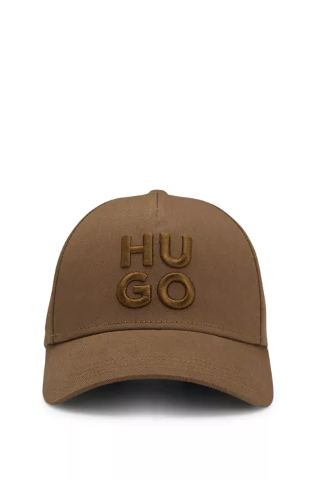 Cotton-twill cap with embroidered logo