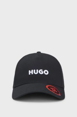 Cotton-twill cap with logo , Black