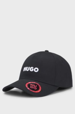 Cotton-twill cap with logo , Black
