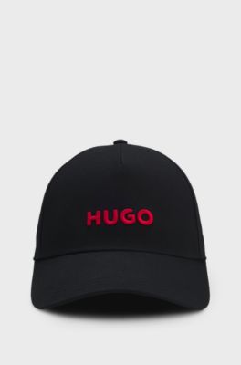 Cotton-twill cap with logo , Black