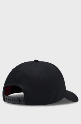 Cotton-twill cap with logo , Black