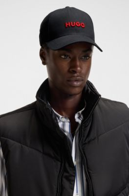 Cotton-twill cap with logo , Black