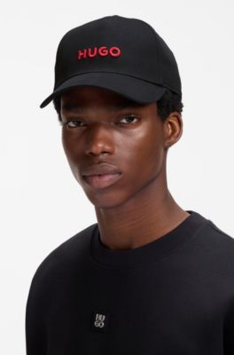 Cotton-twill cap with logo , Black