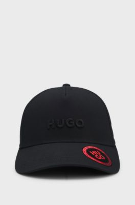 Cotton-twill cap with logo , Black