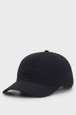 Cotton-twill cap with logo , Black