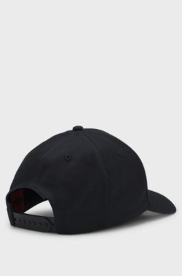 Cotton-twill cap with logo , Black
