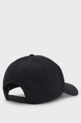 Cotton-twill cap with logo , Black