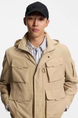 Cappellino in twill di cotone con logo , Nero