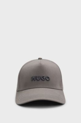 Casquette en twill de coton avec logo , Gris sombre