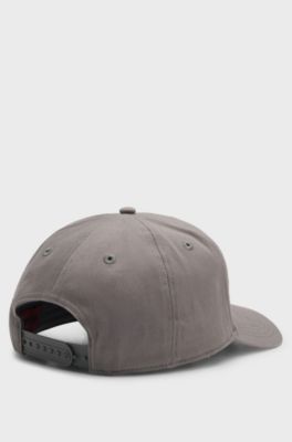 Casquette en twill de coton avec logo , Gris sombre