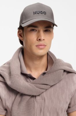 Casquette en twill de coton avec logo , Gris sombre