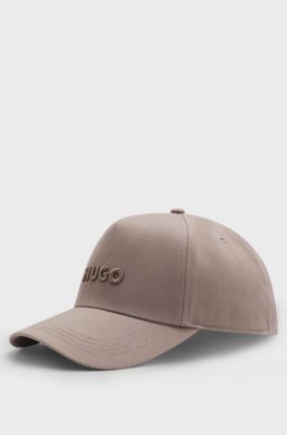 Cotton-twill cap with logo , Light Brown
