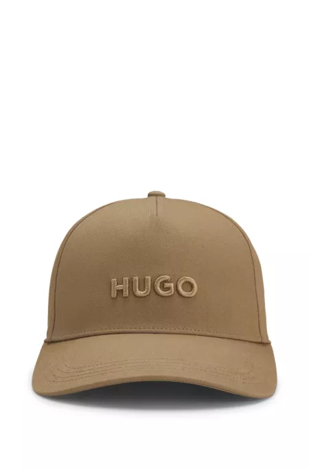 Gorra de sarga de algodón con logo