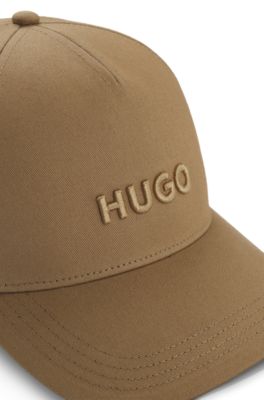HUGO - Cotton-twill logo cap - Beige