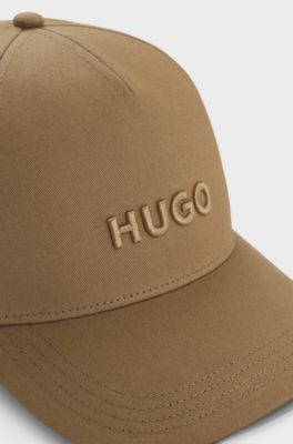 Cotton-twill logo cap, Beige