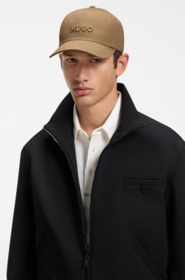 Cotton-twill logo cap, Beige