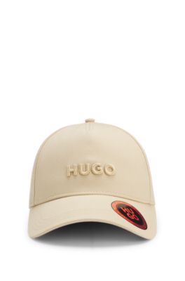 Cotton-twill cap with logo , Light Beige