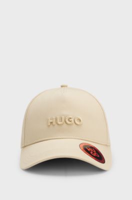 Cotton-twill cap with logo , Light Beige