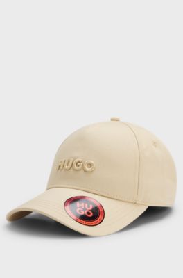 Cotton-twill cap with logo , Light Beige