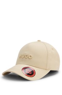 Cotton-twill cap with logo , Light Beige