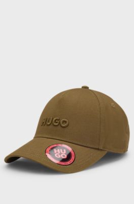 Cotton-twill cap with logo , Khaki
