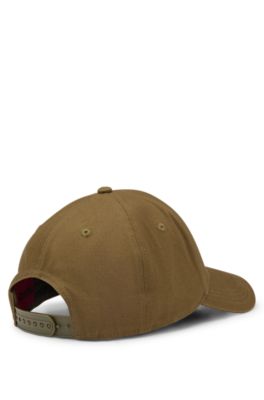 Cotton-twill cap with logo , Khaki