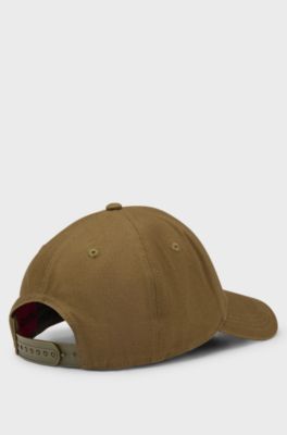 Cotton-twill cap with logo , Khaki