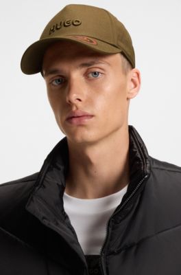 Cotton-twill cap with logo , Khaki