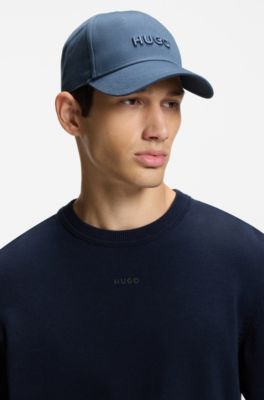 Cotton-twill cap with logo , Blue
