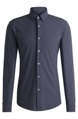 Dress Shirt Camicie Hugo Boss Slim BOSS Camicia Slim Fit In Jersey