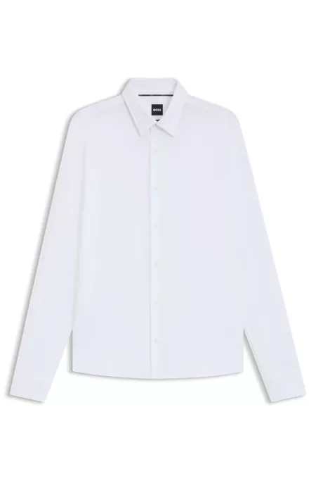 Chemise Slim en tissu stretch performant structuré