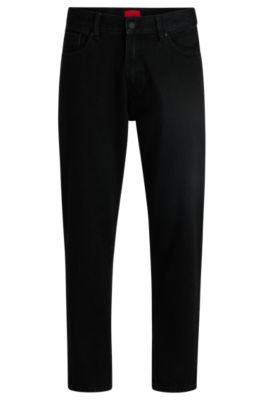 HUGO BOSS　ニホンノデニム ストレッチ ブラックデニムパンツ BOSS - ストレートフィットジーンズ フェイデッドブラック