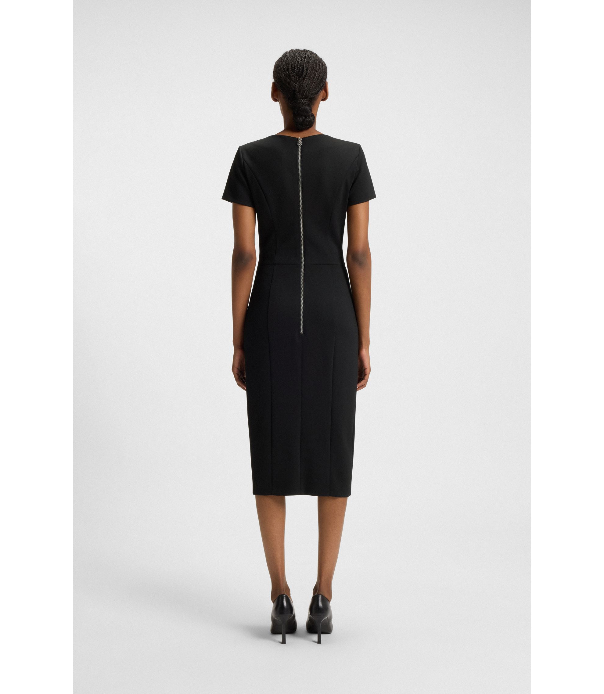 princess polly baby blue dress Black Midi Dresses | Mid Length Black Dresses main image 0