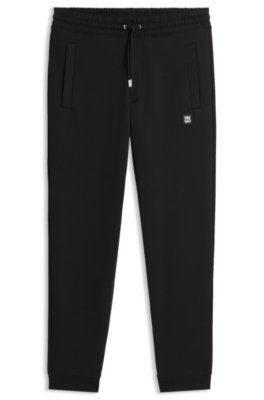 Hugo Cotton-blend tracksuit bottoms with stacked logo mjukisbyxor herr – bild 2
