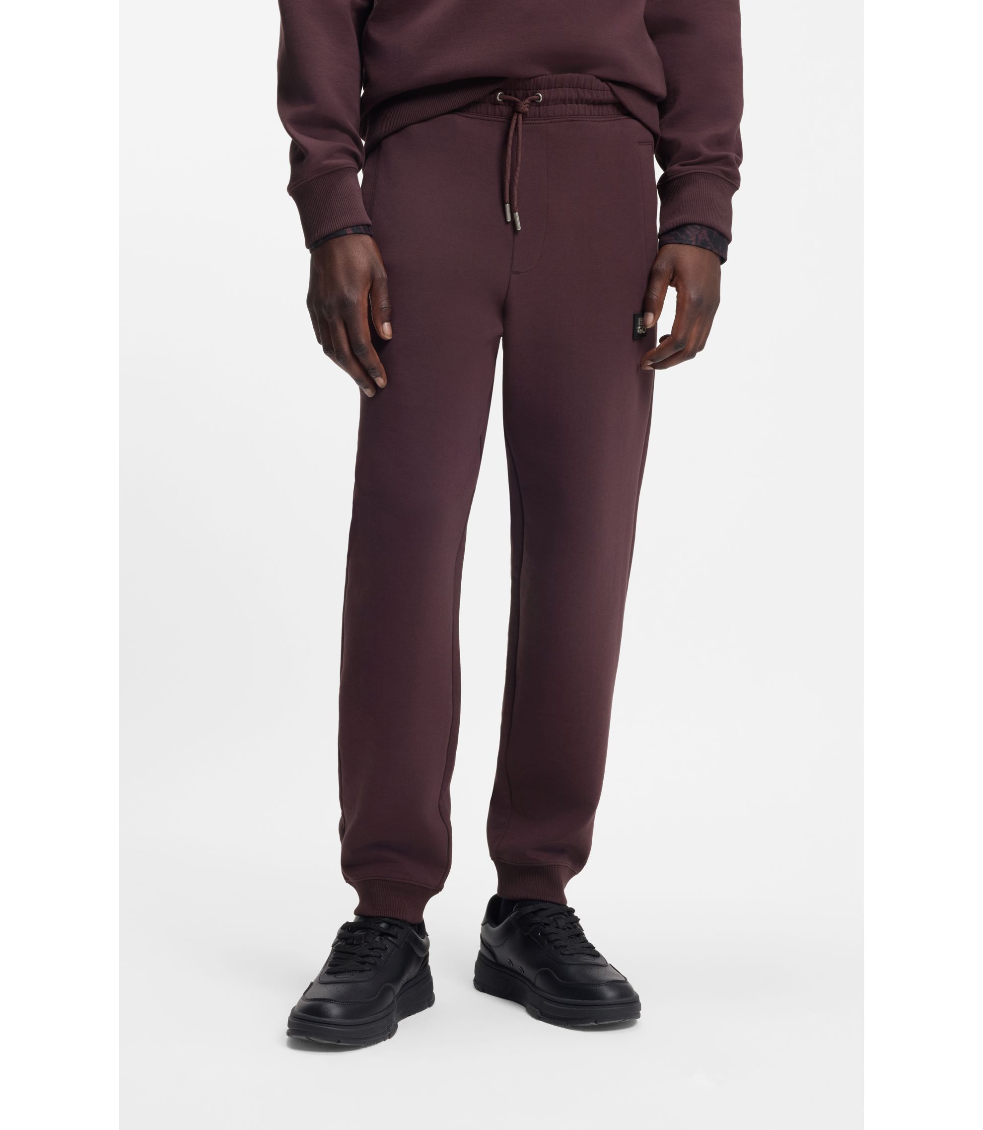 Jogginghose aus Baumwoll-Mix mit Stack-Logo